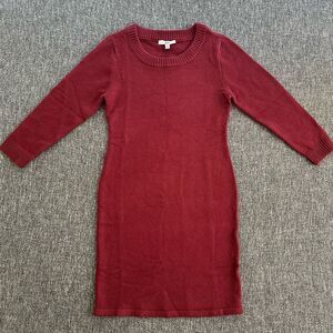 BB Dakota Burgundy Long Sleeve Dress